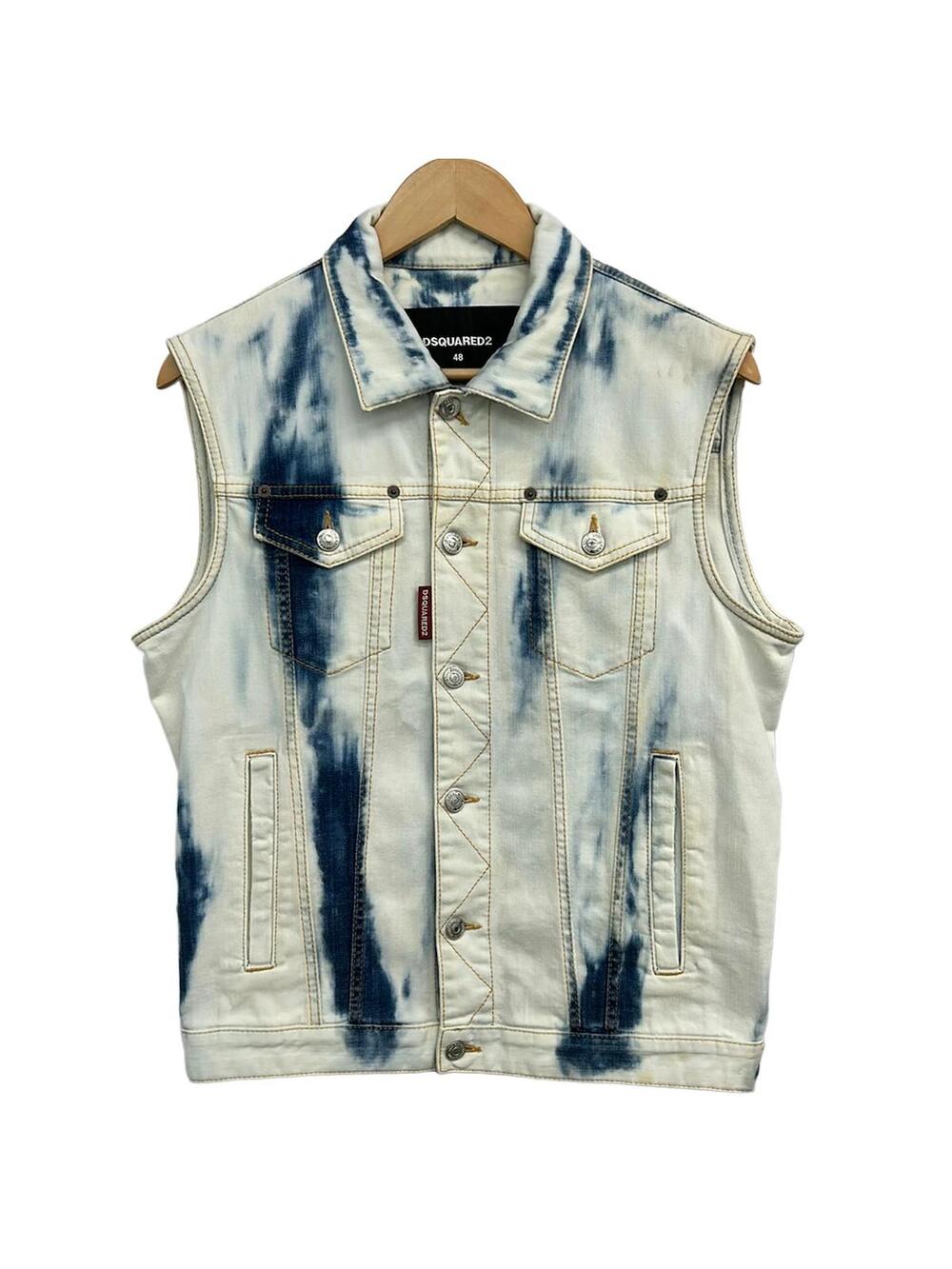 Dsquared2 White Blue Men's Jacket #283467D53B